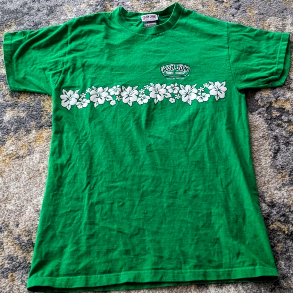 Ron-Jon Green Flowers T-shirt